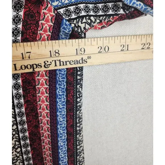 BCB Generation Dress Womens L Striped mock neck boho shift funky fun festival - Picture 6 of 11